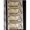 Image 1 : 1973 $1 UNCIRCULATED SEQUENTIAL CANADIAN BANK NOTES