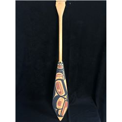 CARVED NATIVE ART PADDLE (36")