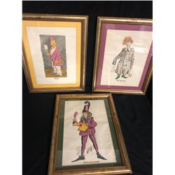 FRAMED ARTIST PRINTS LOT (TOM BELDING/ GROS-GUILLAUME) 12" X 18"
