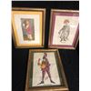 Image 1 : FRAMED ARTIST PRINTS LOT (TOM BELDING/ GROS-GUILLAUME) 12" X 18"