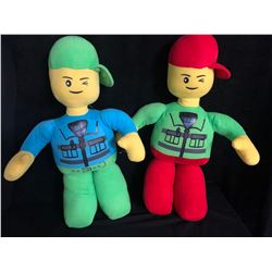 Lego Lot of 2 Minifigure Plush 30" Soft Toys