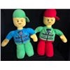 Image 1 : Lego Lot of 2 Minifigure Plush 30" Soft Toys