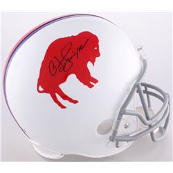 O. J. Simpson Signed Buffalo Bills Full-Size Helmet Inscribed (JSA COA)