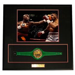 Floyd Mayweather Jr. Signed 31x32x3 Custom Framed Shadowbox Display (Beckett COA)