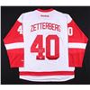 Image 1 : HENRIK ZETTERBERG SIGNED RED WINGS JERSEY (JSA COA)