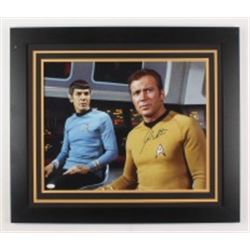 William Shatner Signed "Star Trek" 23.5x27.5 Custom Framed Photo Display (JSA COA)