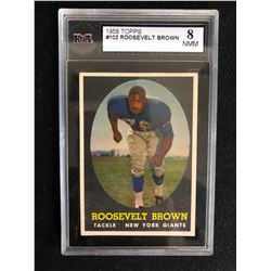 1958 TOPPS #102 ROOSEVELT BROWN (8 NMM)