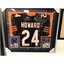 Jordan Howard Signed Chicago Bears 31x35 Custom Framed Jersey (Beckett COA)