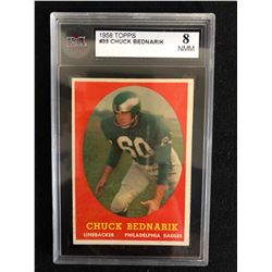 1958 TOPPS #35 CHUCK BEDNARIK (8 NMM)