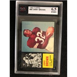 1962 TOPPS #28 JIMMY BROWN (6.5 ENM+)