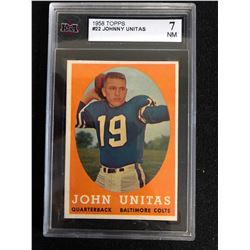 1958 TOPPS #22 JOHNNY UNITAS (7 NM)