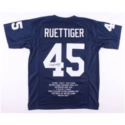 Rudy Ruettiger Signed Career Highlight Jersey (JSA COA)