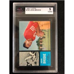 1962 TOPPS #152 JOHN BRODIE (8 NMM)