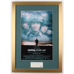 Tom Hanks Signed Saving Private Ryan Framed 12x18 Movie Poster Photo (Beckett COA)