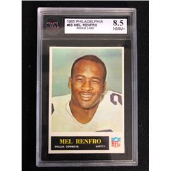 1965 PHILADELPHIA #53 MEL RENFRO ROOKIE CARD (8.5 NMM+)