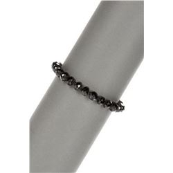 Diamond Polished Black Spinel Bracelet