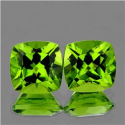 Natural Green Peridot Pair (Flawless-VVS1)