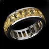 Image 1 : Natural Yellow Citrine Eternity Ring