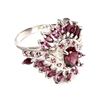 Image 3 : Natural Top Pink Raspberry Rhodolite Garnet Ring