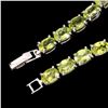 Image 3 : Natural Top Rich Green Peridot 83 Cts  Bracelet