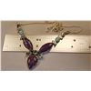 Image 5 : BEAUTIFUL ARIZONA LAVENDER TURQUOISE COPPER  NECKLACE.