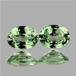 NATURAL GREEN SAPPHIRE PAIR  [FLAWLESS-VVS1]