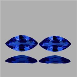NATURAL DEEP VIOLET BLUE SAPPHIRE PAIR 7.5X4 MM[VVS]