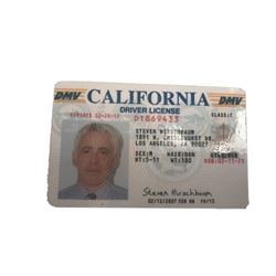 The Closer TV Adam Arkin (Steve Hirschbaum) Driver's License Movie Props