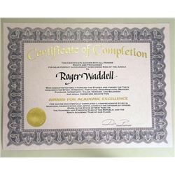 School For Scoundrels DR.P (Billy Bob Thornton) & ROGER (Jon Heder) Certificate of Completion Movie 