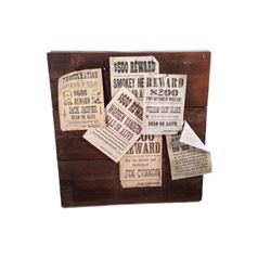 Django "Wanted" Poster Board Movie Props