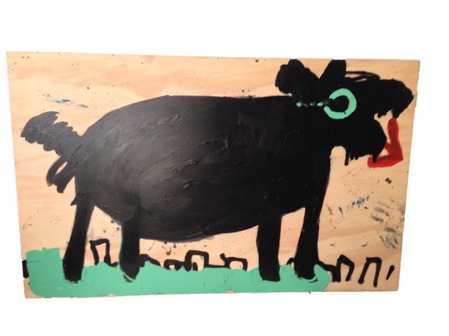 the upside dog painting