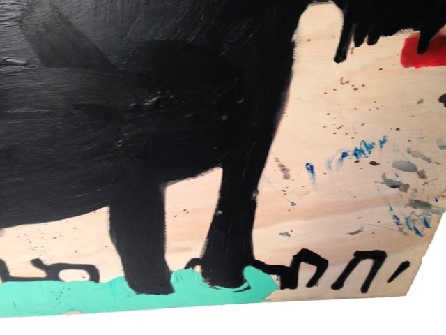 the upside dog painting