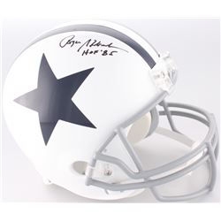 Roger Staubach Signed Dallas Cowboys Throwback Full-Size Helmet Inscribed "HOF '85" (JSA COA)
