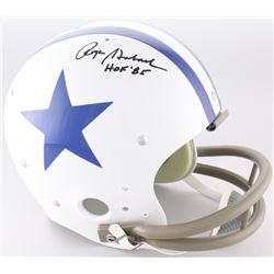 Roger Staubach Signed Dallas Cowboys Throwback Full-Size Suspension Helmet Inscribed "HOF '85" (JSA 