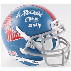 Wesley Walls Signed Ole Miss Rebels Mini Helmet Inscribed "CHOF 2014" (Radtke COA)