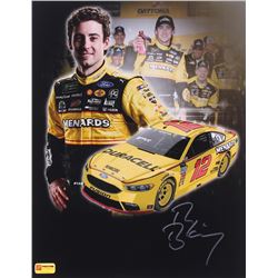 Ryan Blaney Signed 2018 NASCAR 11x14 Photo (PA COA)