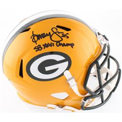 Dorsey Levens Signed Packers Full-Size Speed Helmet Inscribed "SBXXXI Champ" (Radtke COA)