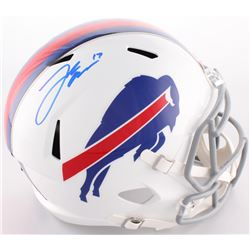 Josh Allen Signed Bills Full-Size Speed Helmet (Beckett COA)