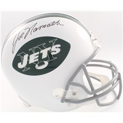Joe Namath Signed Jets Full-Size Helmet (JSA COA  Denver Autographs COA)