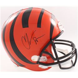 Chad Johnson Signed Bengals Full Size Helmet (Beckett COA  Denver Autographs COA)