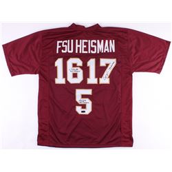 Charlie Ward, Chris Weinke,  Jameis Winston Signed Jersey with (3) Heisman Inscriptions (Radtke COA)