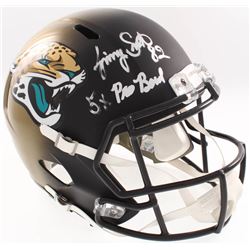 Jimmy Smith Signed Jacksonville Jaguars Full-Size Speed Helmet Inscribed "5x Pro Bowl" (Radtke COA)