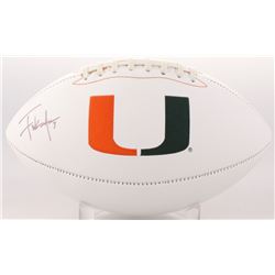 Frank Gore Signed Miami Hurricanes Logo Football (Beckett COA)