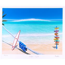Dan Mackin - "Surfin' USA" Signed Limited Edition 20x24 Fine Art Giclee #/275 (Mackin COA  PA LOA)