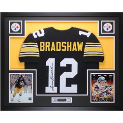Terry Bradshaw Signed 35" x 43" Custom Framed Jersey (JSA COA  Bradshaw Hologram)