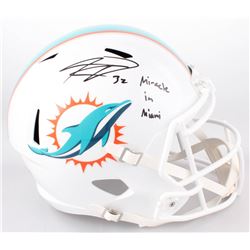 Kenyan Drake Signed Miami Dolphins Full-Size Speed Helmet Inscribed "Miracle in Miami" (Radtke COA)