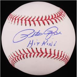 Pete Rose Signed OML Baseball Inscribed "Hit King" (Fiterman Sports Hologram)