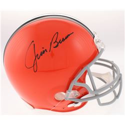 Jim Brown Signed Cleveland Browns Full-Size Authentic On Field Helmet (Radtke COA)