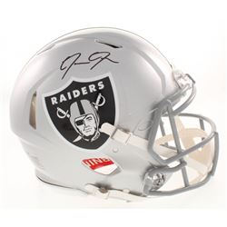Josh Jacobs Signed Oakland Raiders Full-Size Authentic On-Field Speed Helmet (Radtke COA)