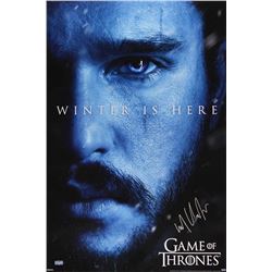 Kit Harington Signed "Game of Thrones" 24x36 Winter is Here Poster (Radtke COA)